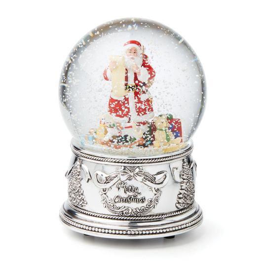 Winter Traditions Santa Musical Snow Globe