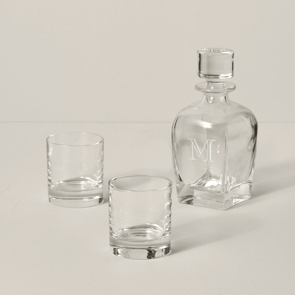 Tuscany Classics 3-Piece Whiskey Decanter & Glass