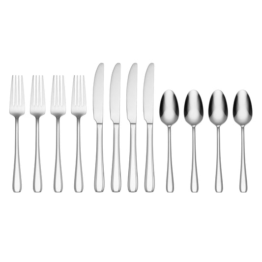 Oneida Waverly 12 Piece Everyday Flatware Set
