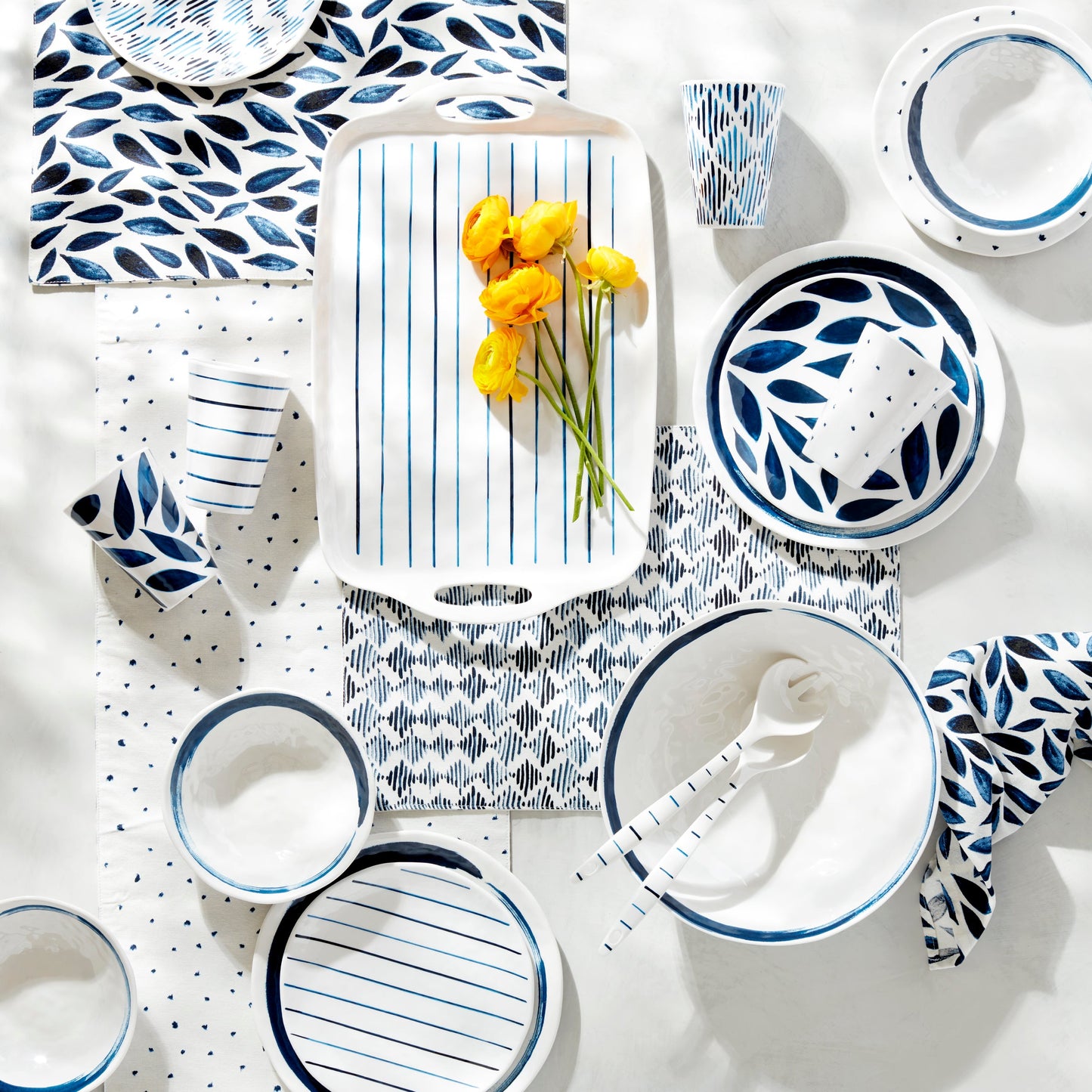 Blue Bay Melamine 20-Piece Dinnerware Set