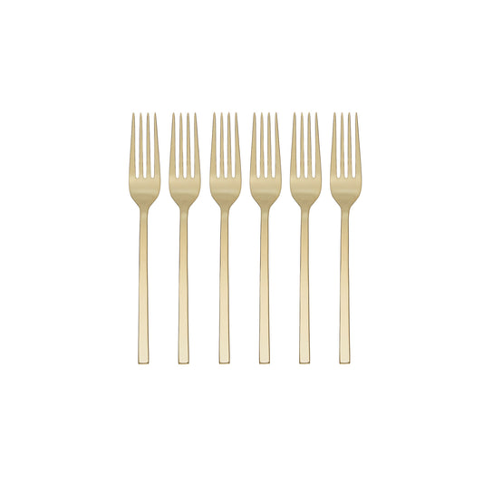 Oneida Allay Champagne Everyday Dinner Forks, Set of 6