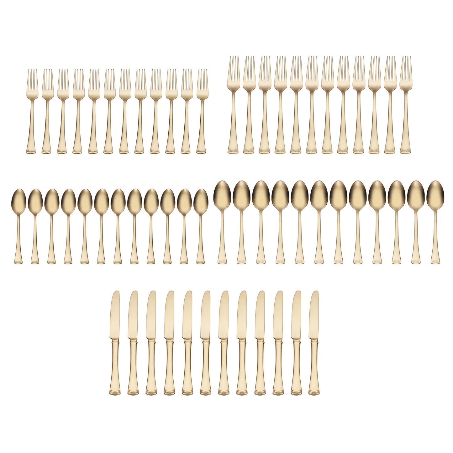 Portola Gold 60-Piece Flatware Set