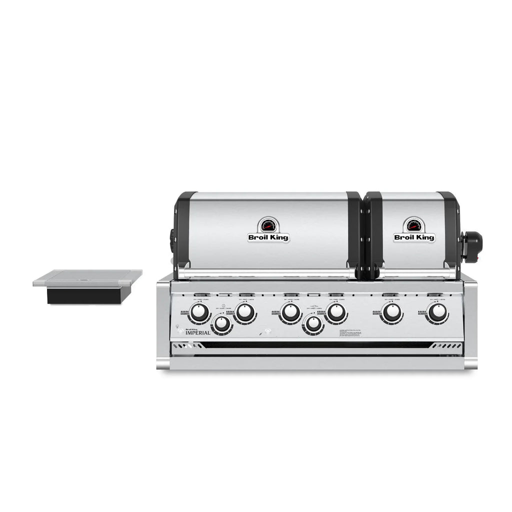 Broil King Imperial S 690i 6-Burner Built-In Gas Grill - With Rotisserie & Side Burner - Stainless Steel - 957084 LP / 957087 NG