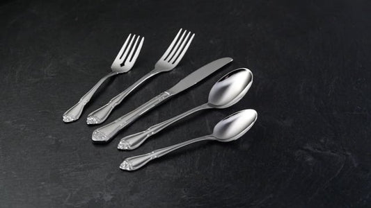 Oneida True Rose 5 Piece Everyday Flatware Serving Set