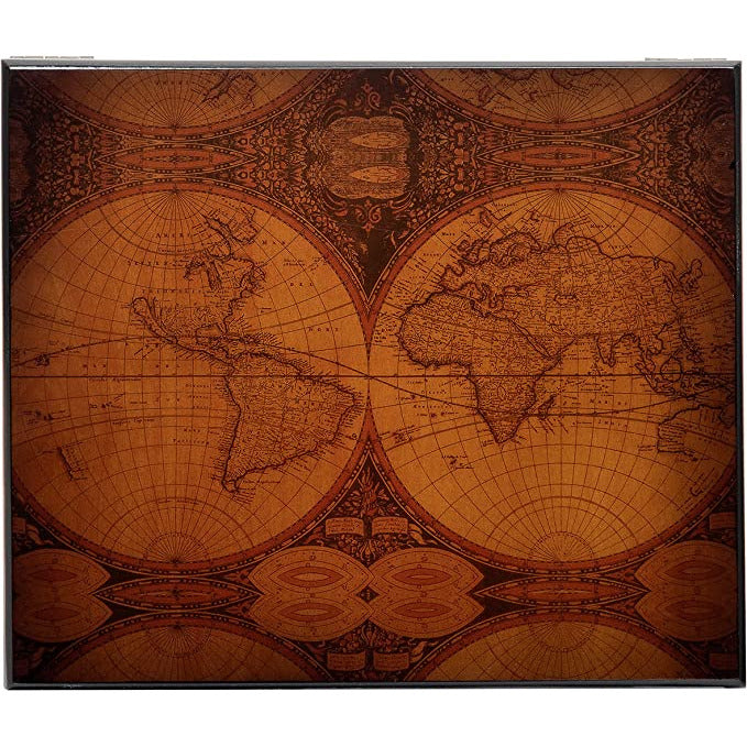 Old World (Sm) Desktop Cigar Humidor | Holds 50 Cigars