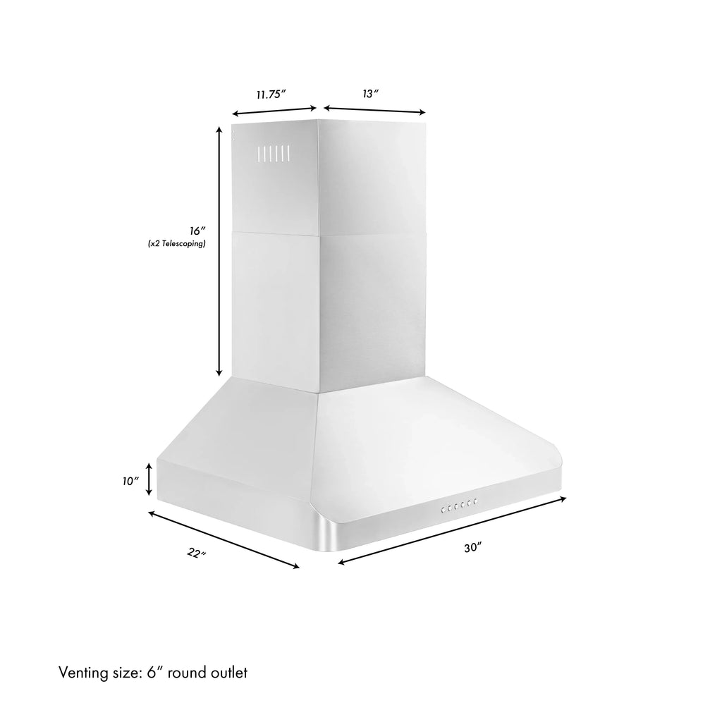 ZLINE ALP 100 Wall Mount Range Hood in Stainless Steel