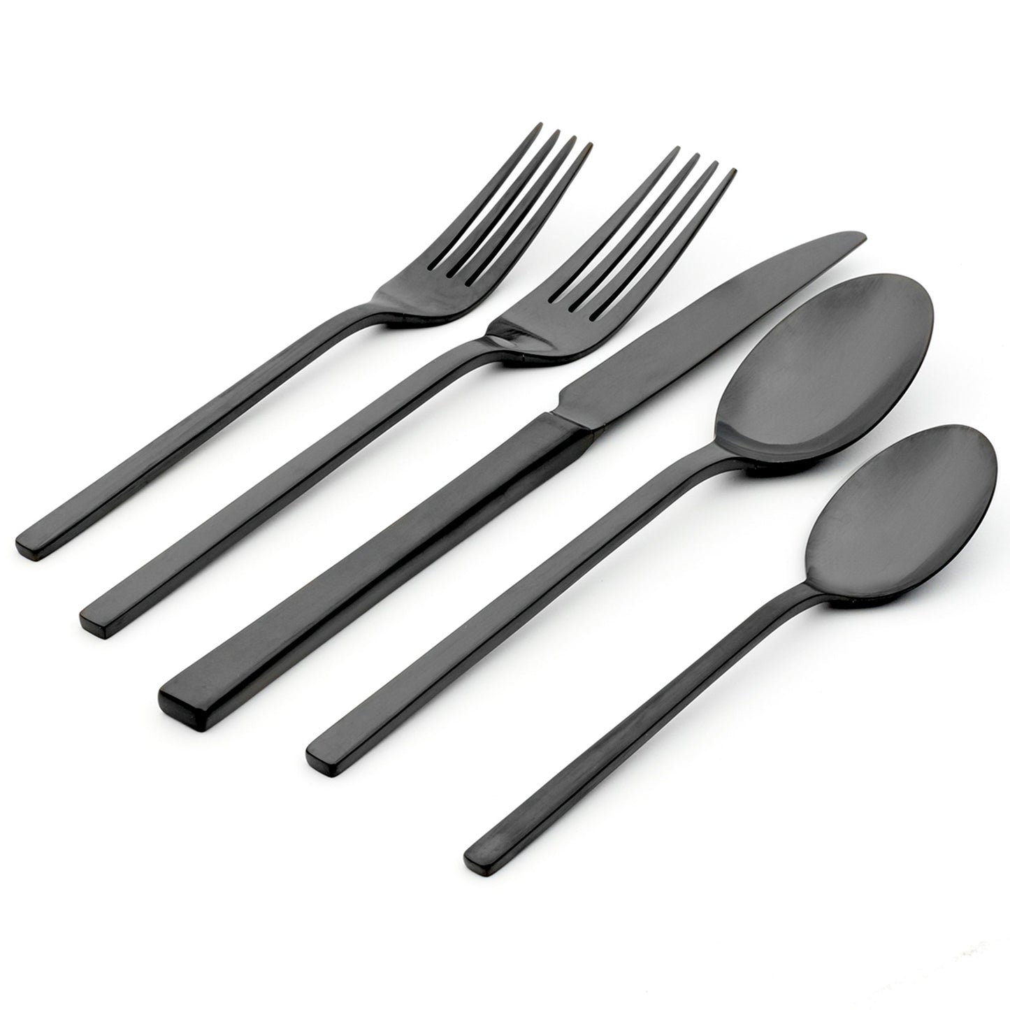 Oneida Allay Midnight 20 Piece Everyday Flatware Set