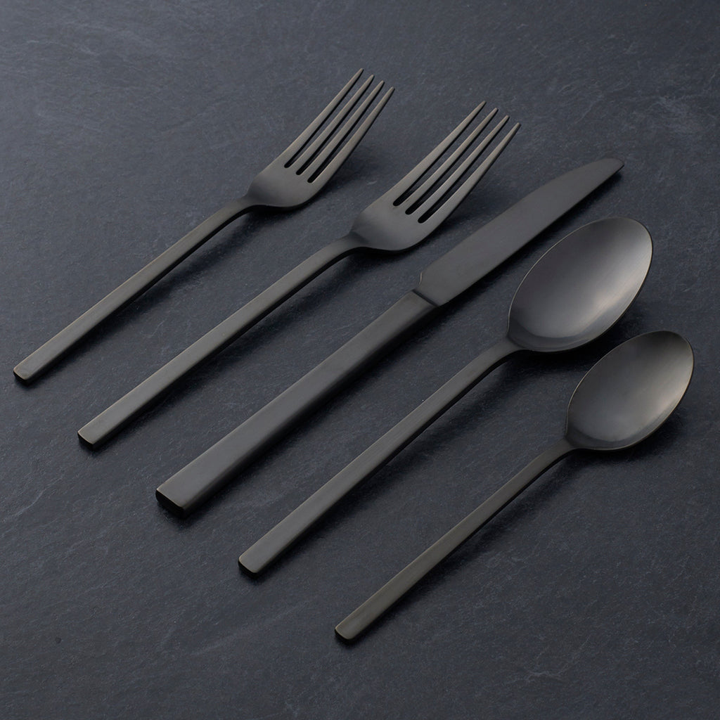 Oneida Allay Midnight 20 Piece Everyday Flatware Set