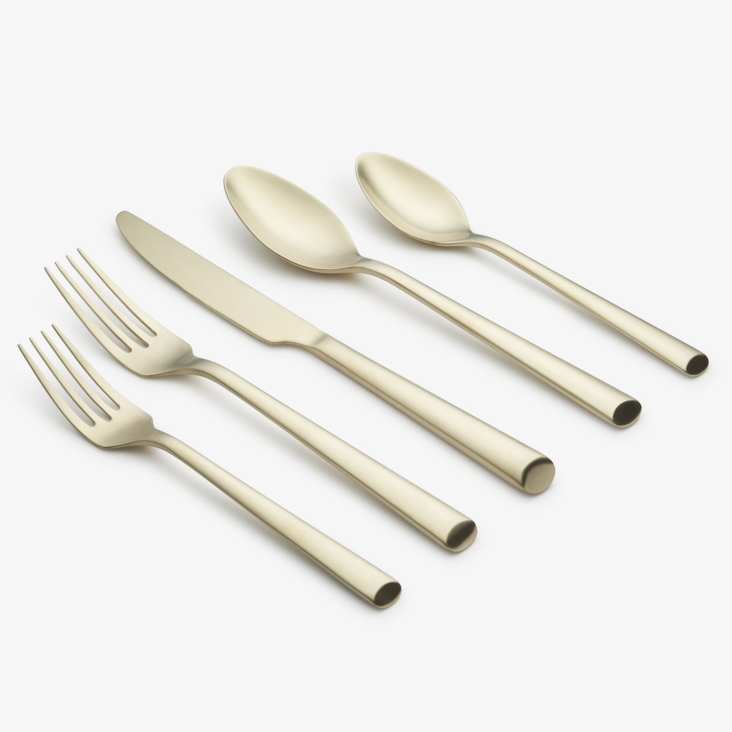 Gilda Champagne Satin 20-Piece Flatware Set