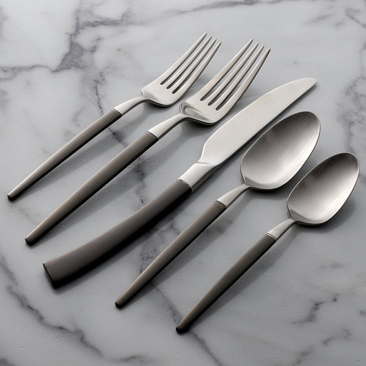 Oneida Adjacent Midnight 20 Piece Everyday Flatware Set