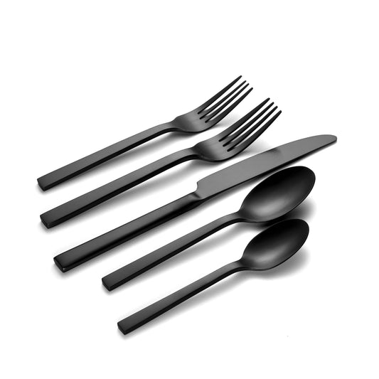 Oneida Chef's Table Black 20 Piece Everyday Flatware Set