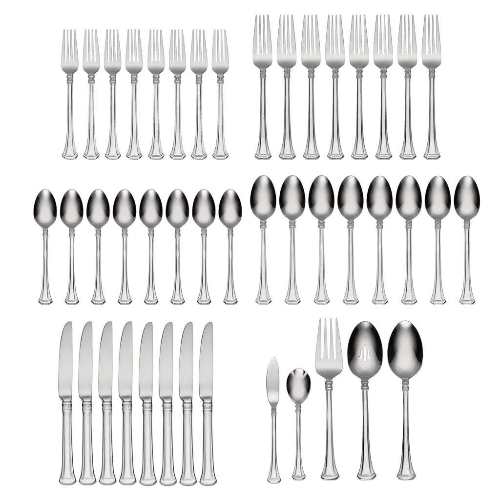 Oneida Apollonia 45 Piece Everyday Flatware Set