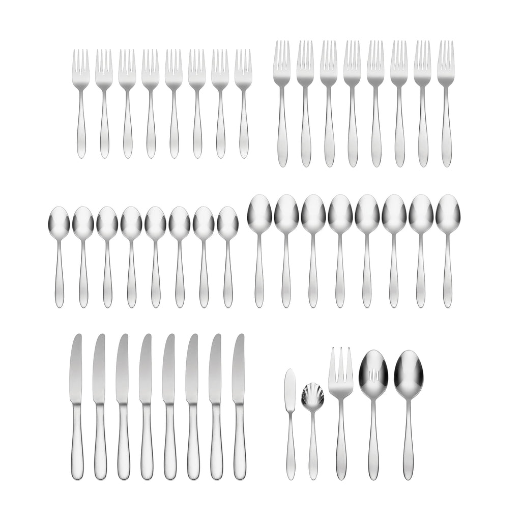 Oneida Mooncrest 45 Piece Everyday Flatware Set