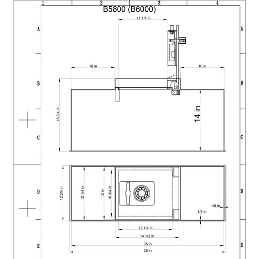 Hollon B6000 Floor Safe