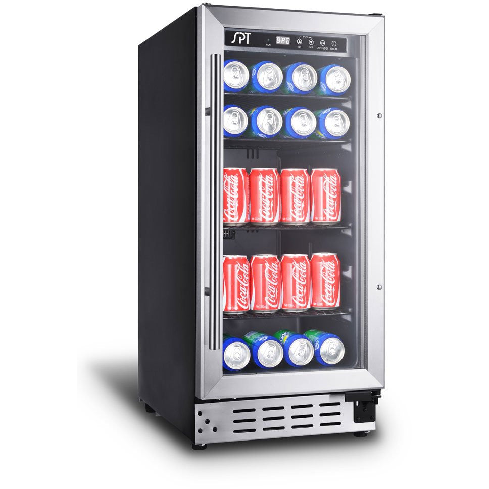 SPT 15" Wide Under-Counter Beverage Cooler | Commercial Grade | Holds 92 Cans