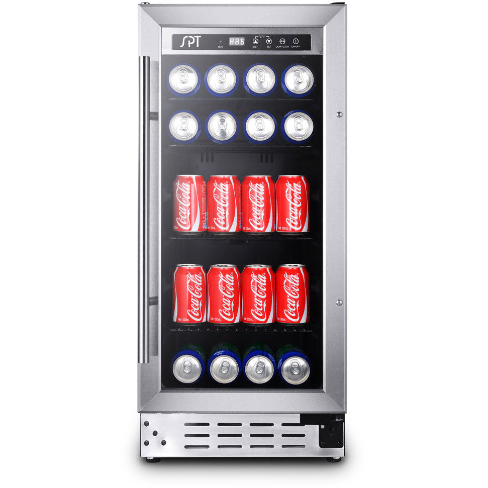 SPT 15" Wide Under-Counter Beverage Cooler | Commercial Grade | Holds 92 Cans