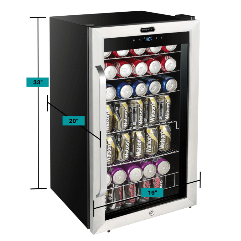 Whynter Freestanding Beverage Refrigerator with Digital Control | 121 Can Capacity