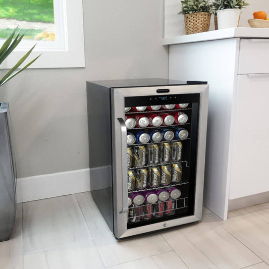 Whynter Freestanding Beverage Refrigerator with Digital Control | 121 Can Capacity