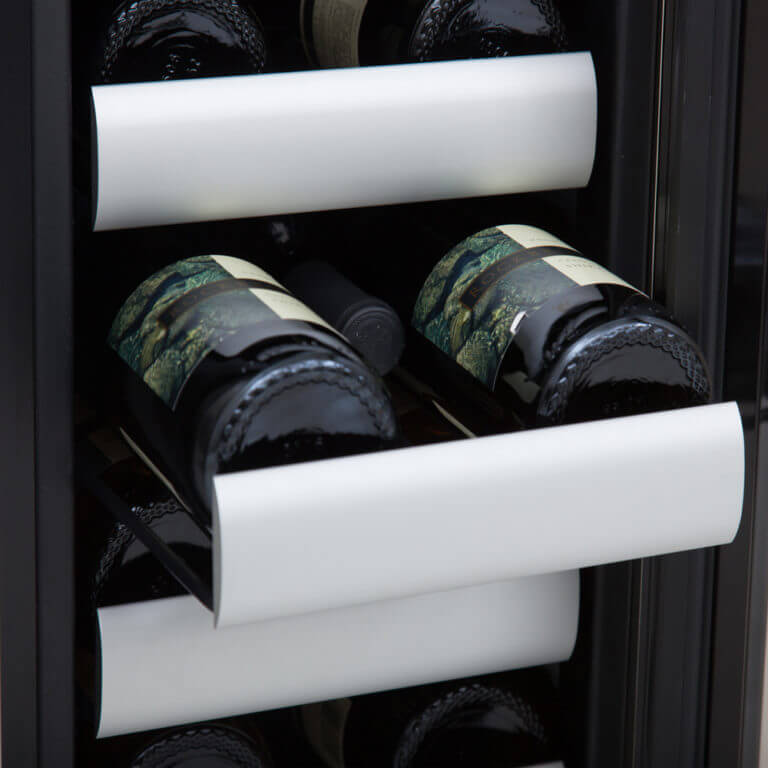 Whynter Elite 24" Wide, 40 Bottle, Dual Zone, Built-in Wine Refrigerator w/ Seamless Stainless Steel Door