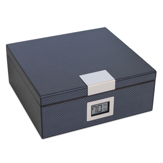 Kingston Carbon Fiber Humidor | Holds 50 Cigars