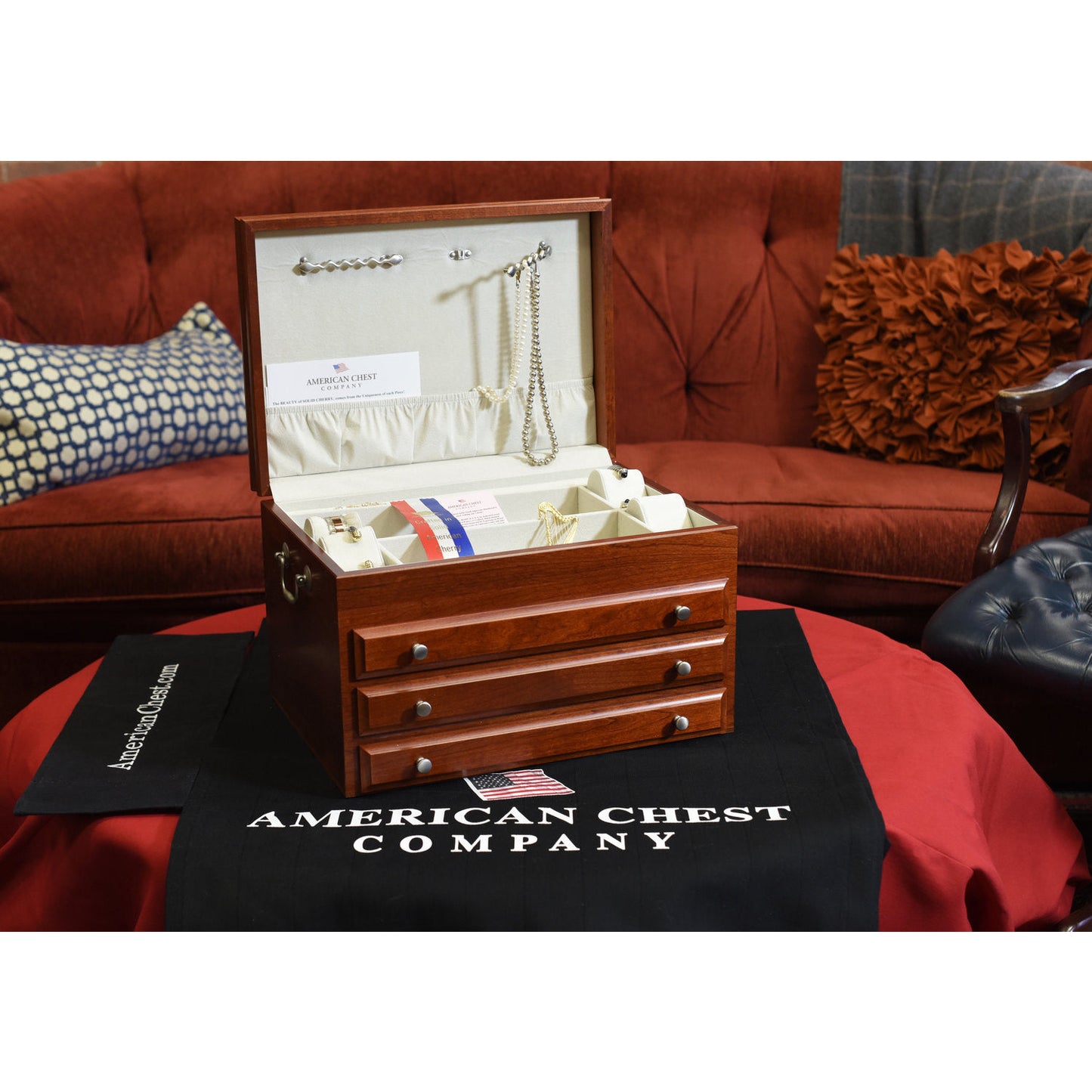 Majestic Jewelry Box | 3 Drawers