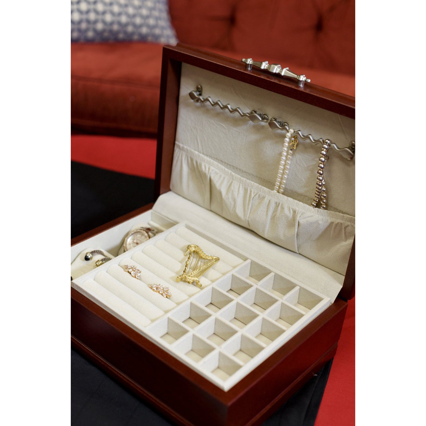 Sophistication Jewelry Box | Cherry Finish