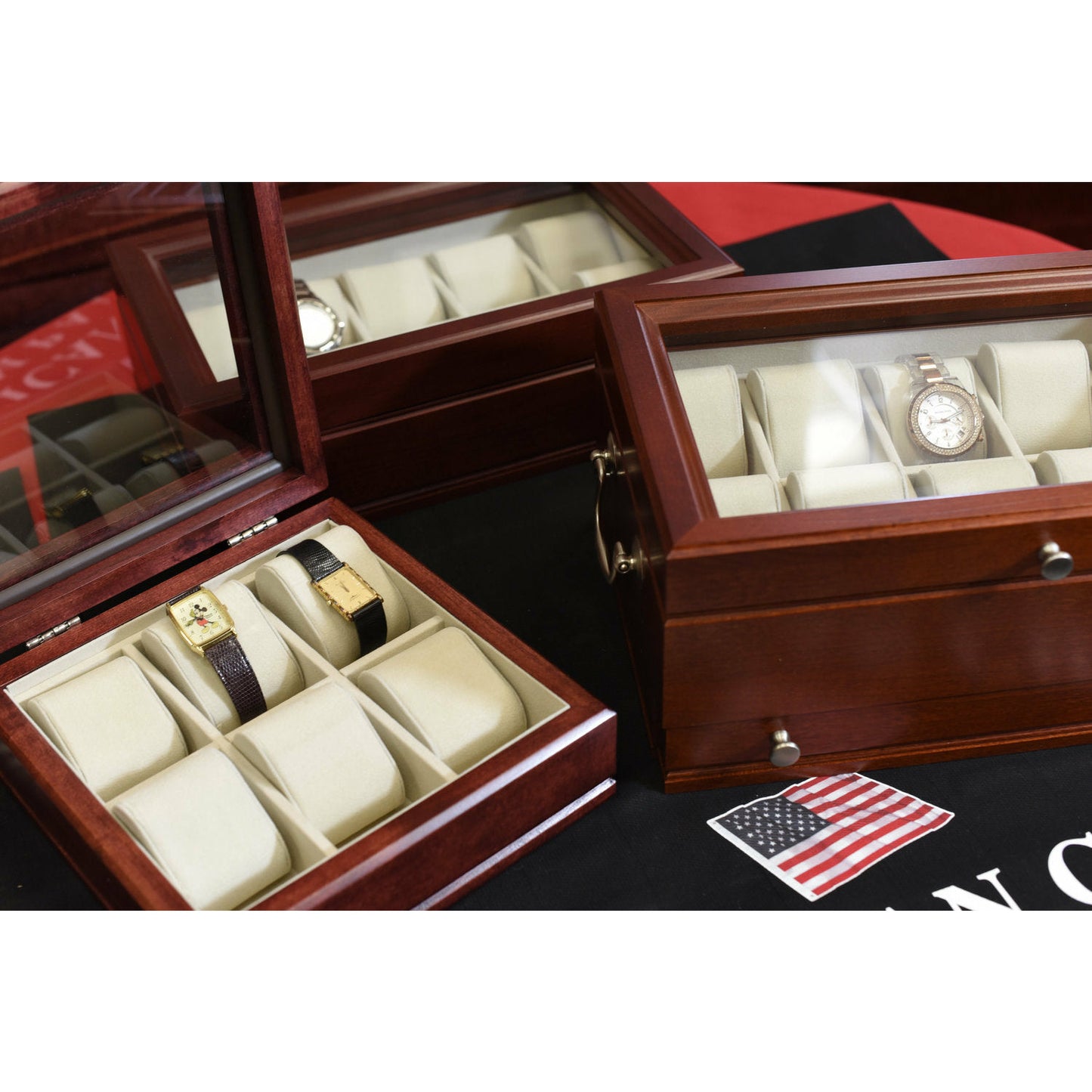 Captain Watch Box and Valet | Holds 10 Watches