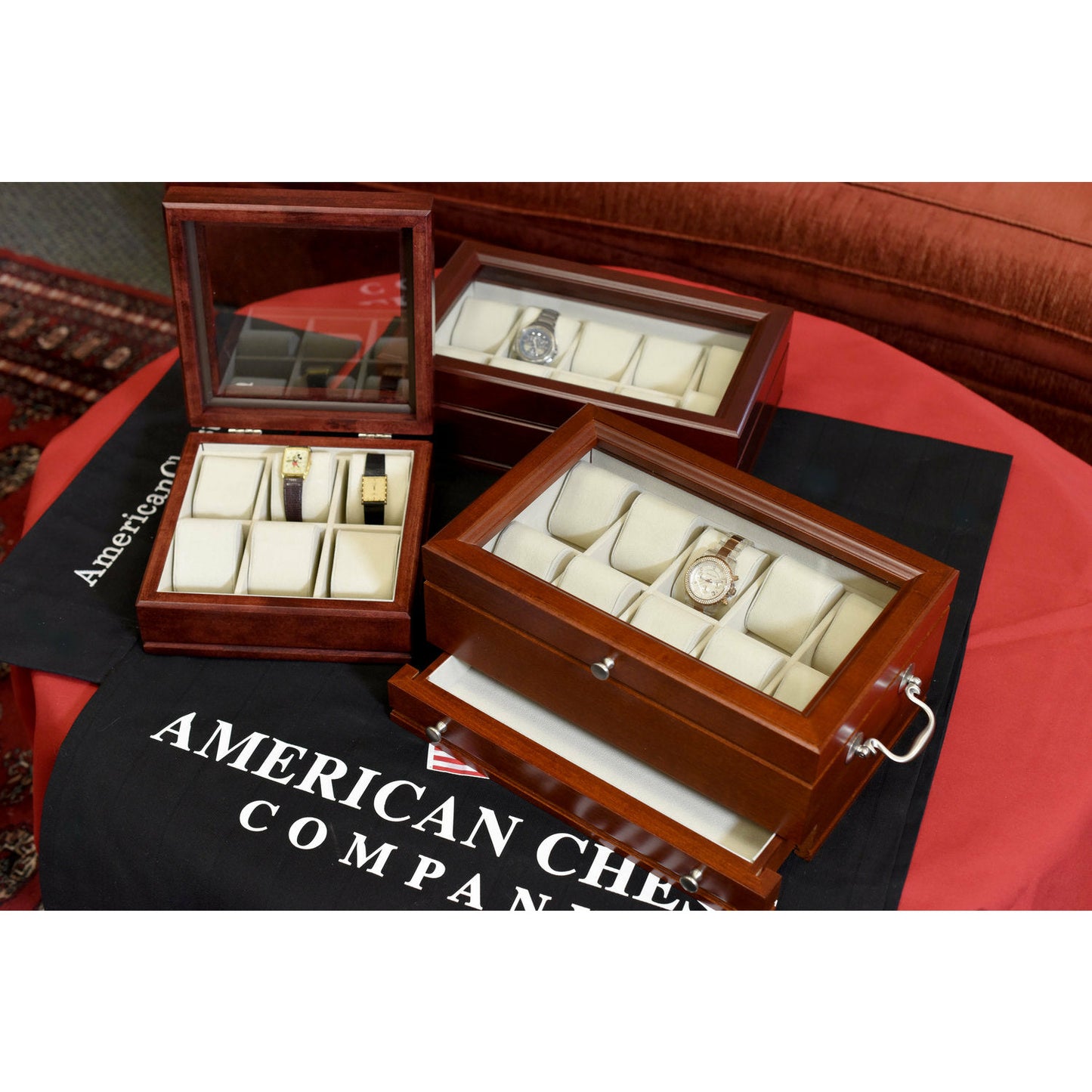 Captain Watch Box and Valet | Holds 10 Watches