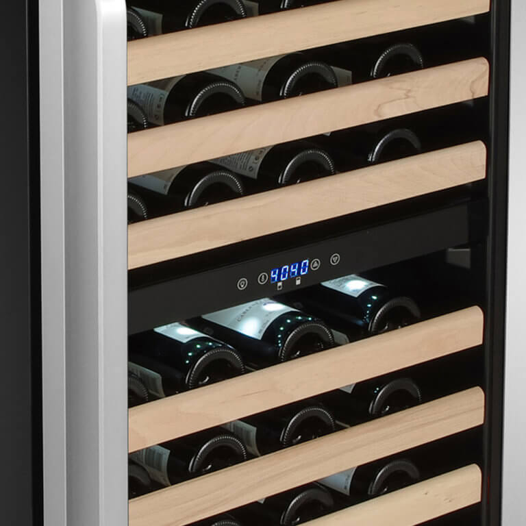 Whynter 24" Wide, 164 Bottle, Built-in Dual Zone Compressor Wine Refrigerator