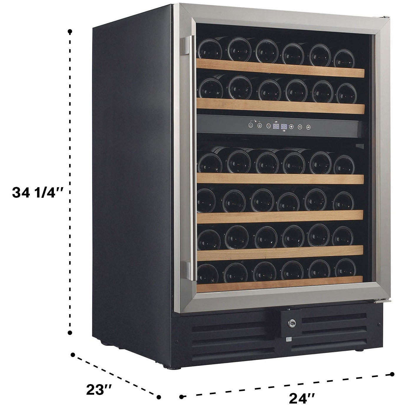 Smith & Hanks 24" Dual Zone Wine Cooler | Holds 46 Bottles | RW145DR