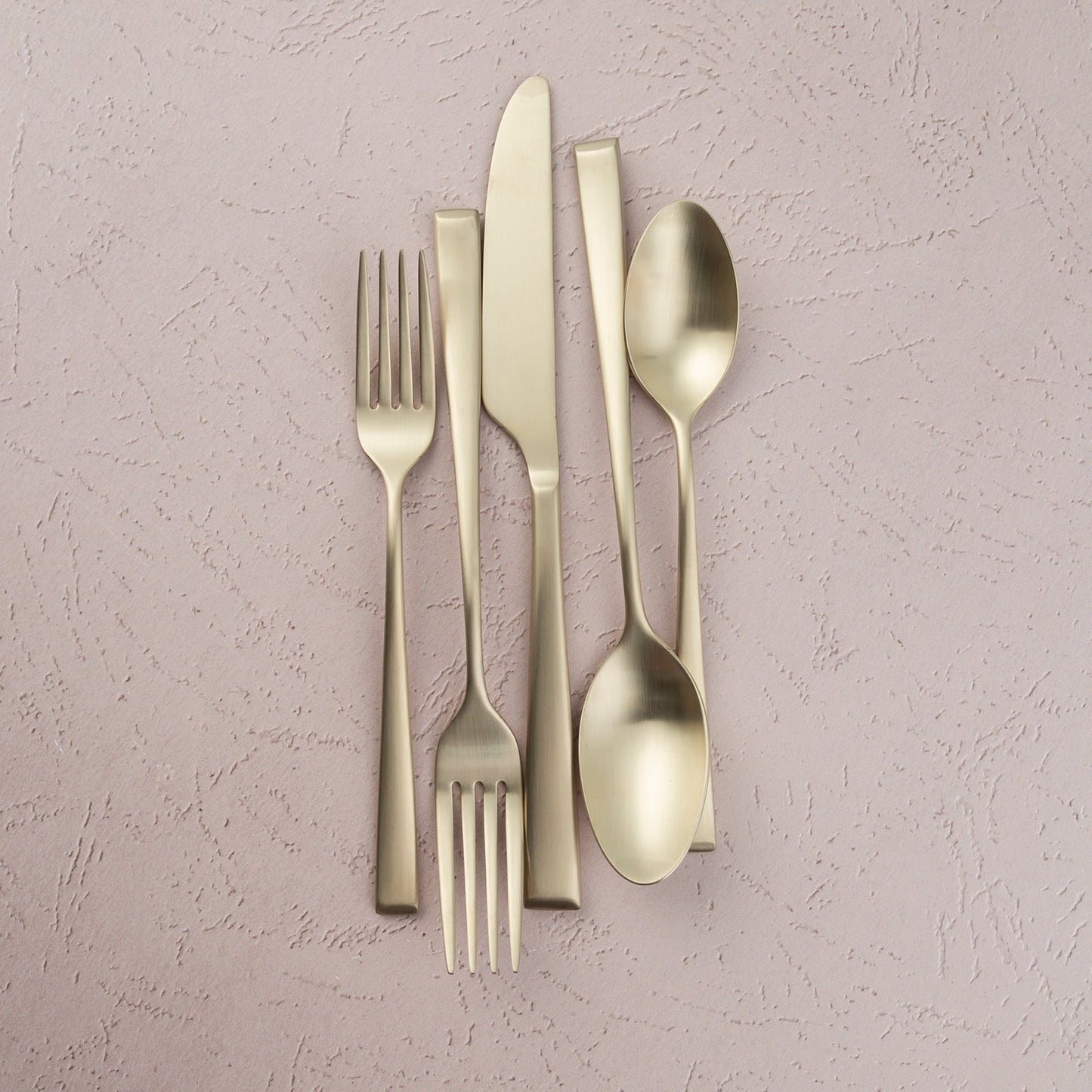 Marlise Champagne Satin 20-Piece Flatware Set