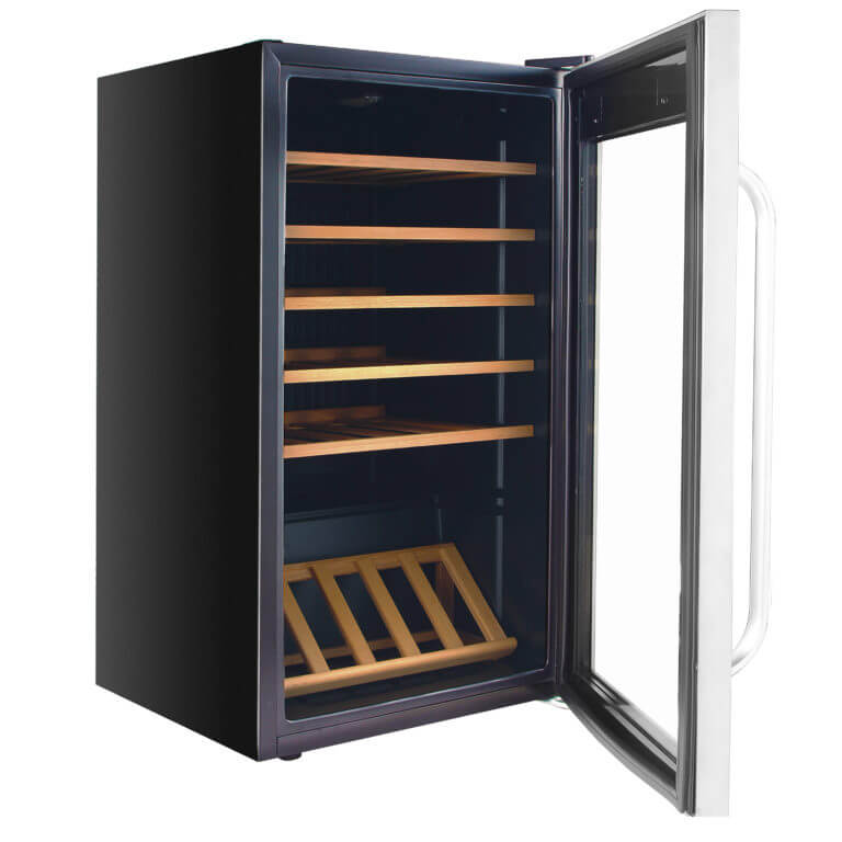 Whynter 19" Wide, 34 Bottle Stainless Steel Wine Refrigerator | Freestanding