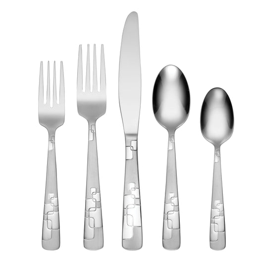 Oneida Quadratic 20 Piece Everyday Flatware Set