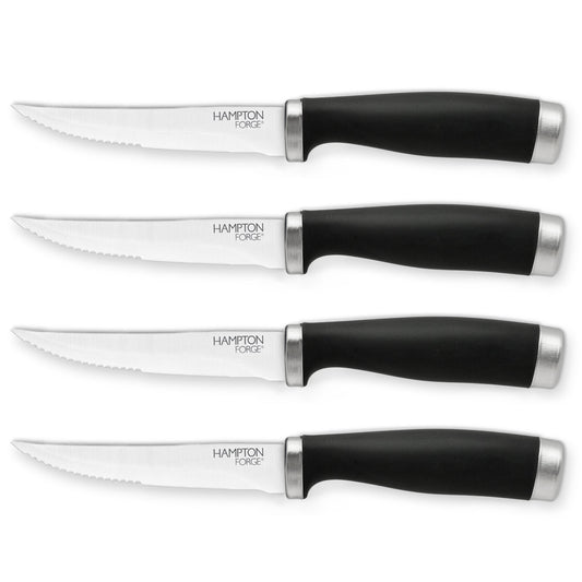 Epicure Black 4 Piece Steak Knife Set