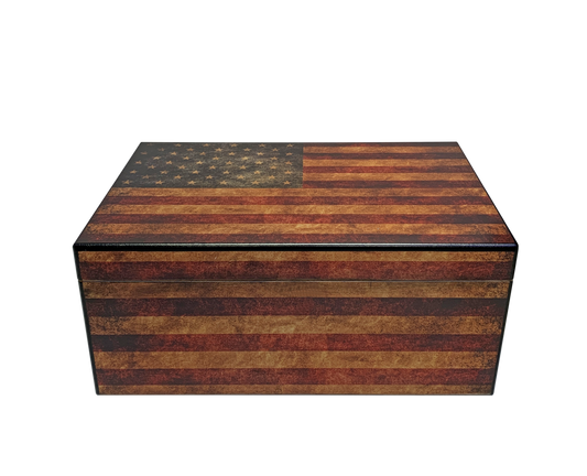 Old Glory with American Flag Finish | Holds 100 Cigars