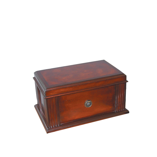 Amalfi Antique Desktop Cigar Humidor | Holds 100 Cigars