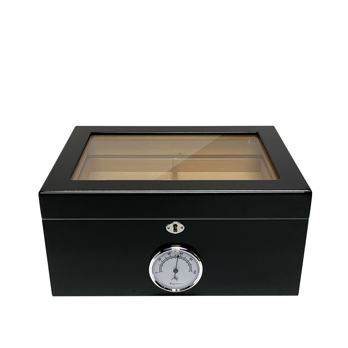 Bally Black Desktop Cigar Humidor | Holds 100 Cigars