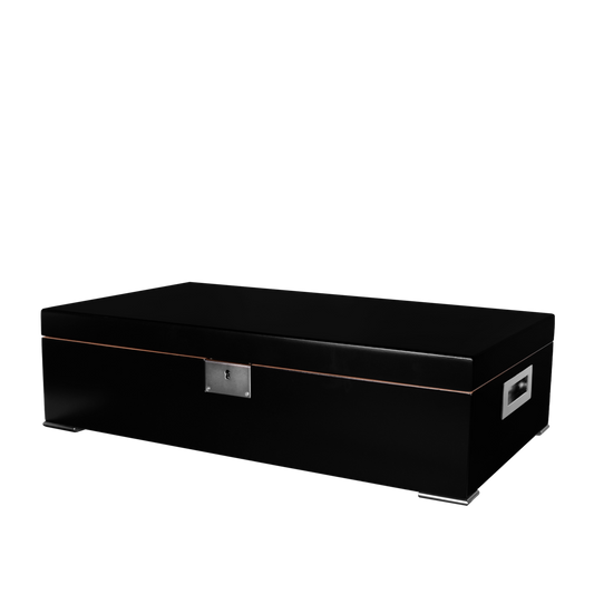 Valentino Noir Desktop Cigar Humidor | Holds 250 Cigars