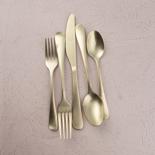 Rhiannon Champagne Rumble 20-Piece Flatware Set