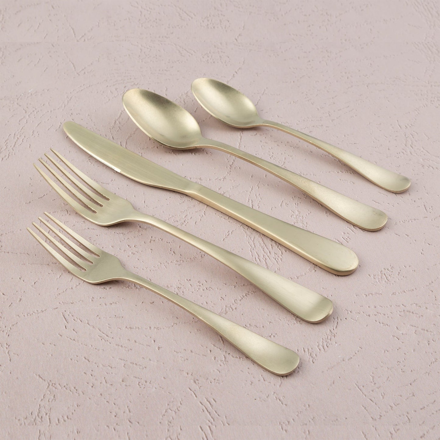 Rhiannon Champagne Rumble 20-Piece Flatware Set