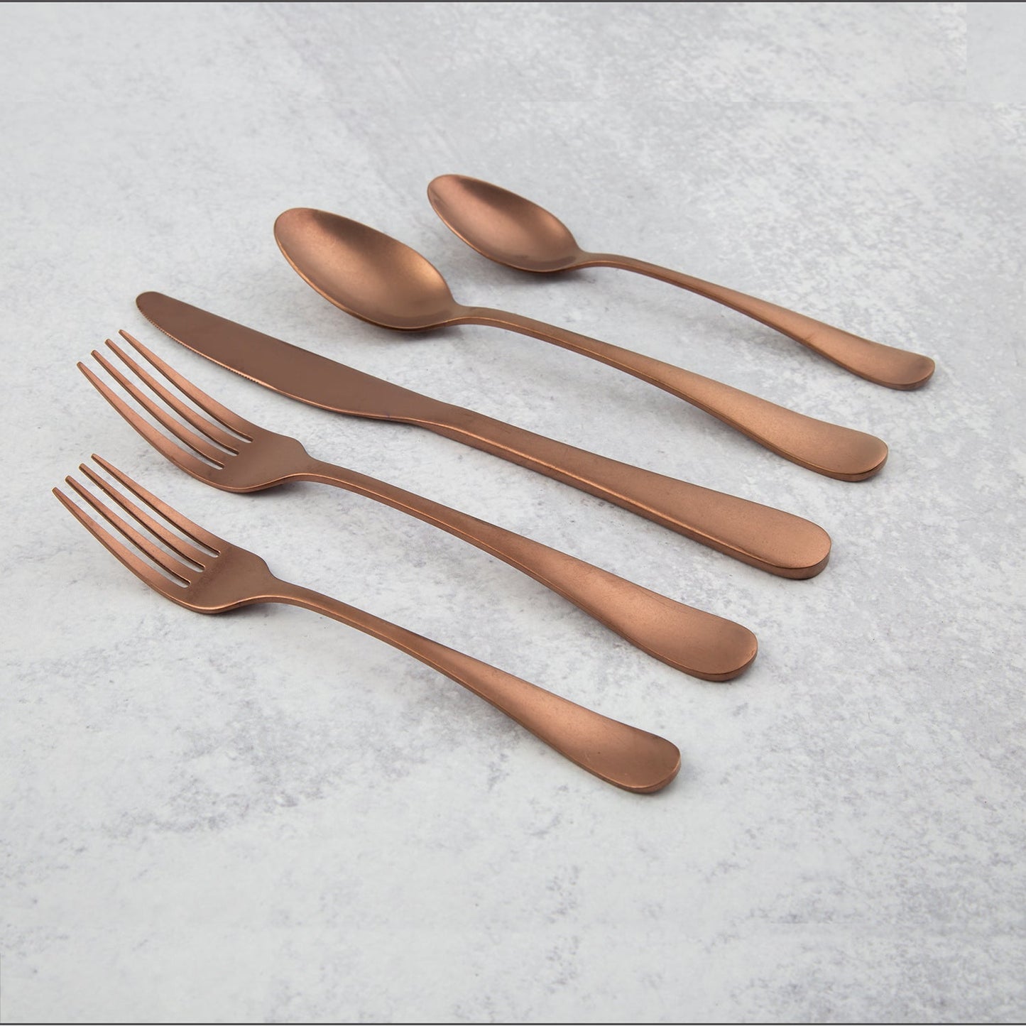 Rhiannon Copper Rumble 20-Piece Flatware Set