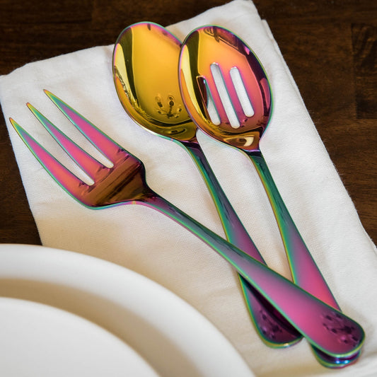 Rhiannon Rainbow Mirror 3-Piece Serve Set