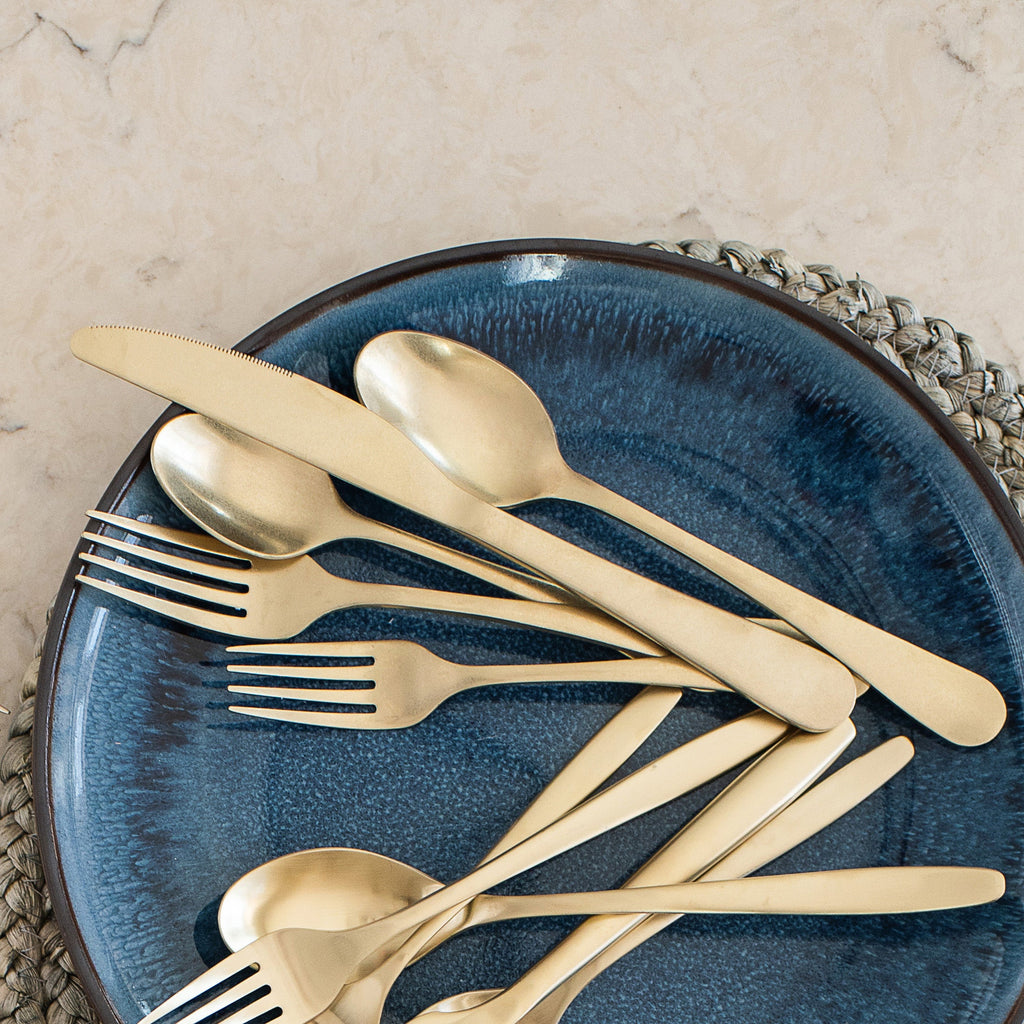 Rhiannon Champagne Rumble 20-Piece Flatware Set