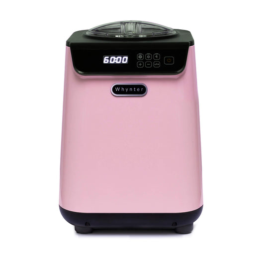 Whynter 1.28 Quart Compact Upright Automatic Ice Cream Maker- Limited Black & Pink Edition