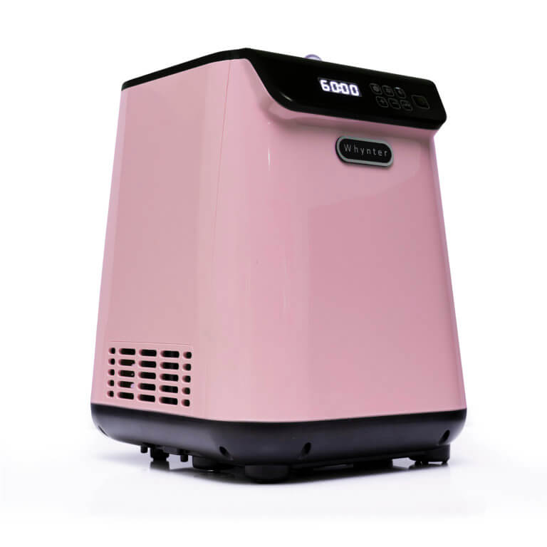 Whynter 1.28 Quart Compact Upright Automatic Ice Cream Maker | Limited Edition Black & Pink