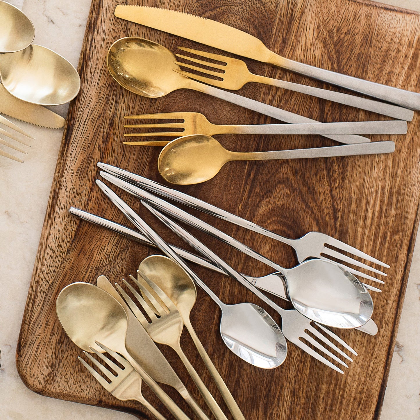 Beacon Rumble Gold Ombre 20-Piece Flatware Set