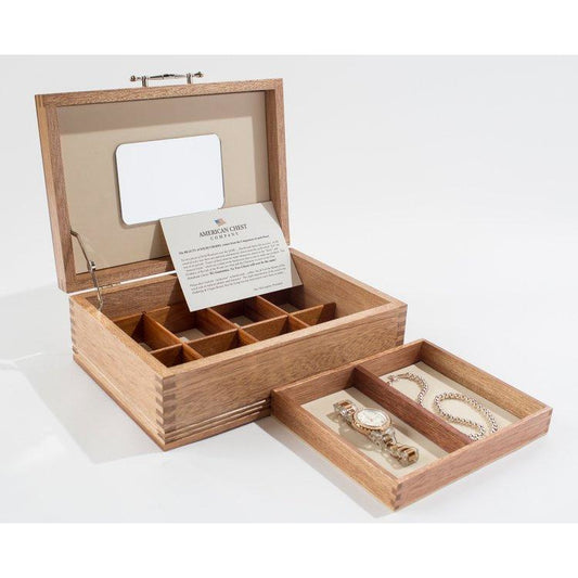 Americana Jewelry Box | Lift Out Tray and Mirror