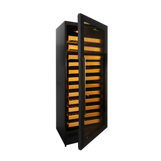 KingsBottle 24” Wide 100 Bottle Single Zone Wine Cooler | KBU100WX