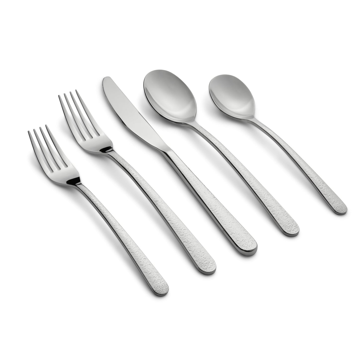 Kiera Texture Mirror 20-Piece Flatware Set