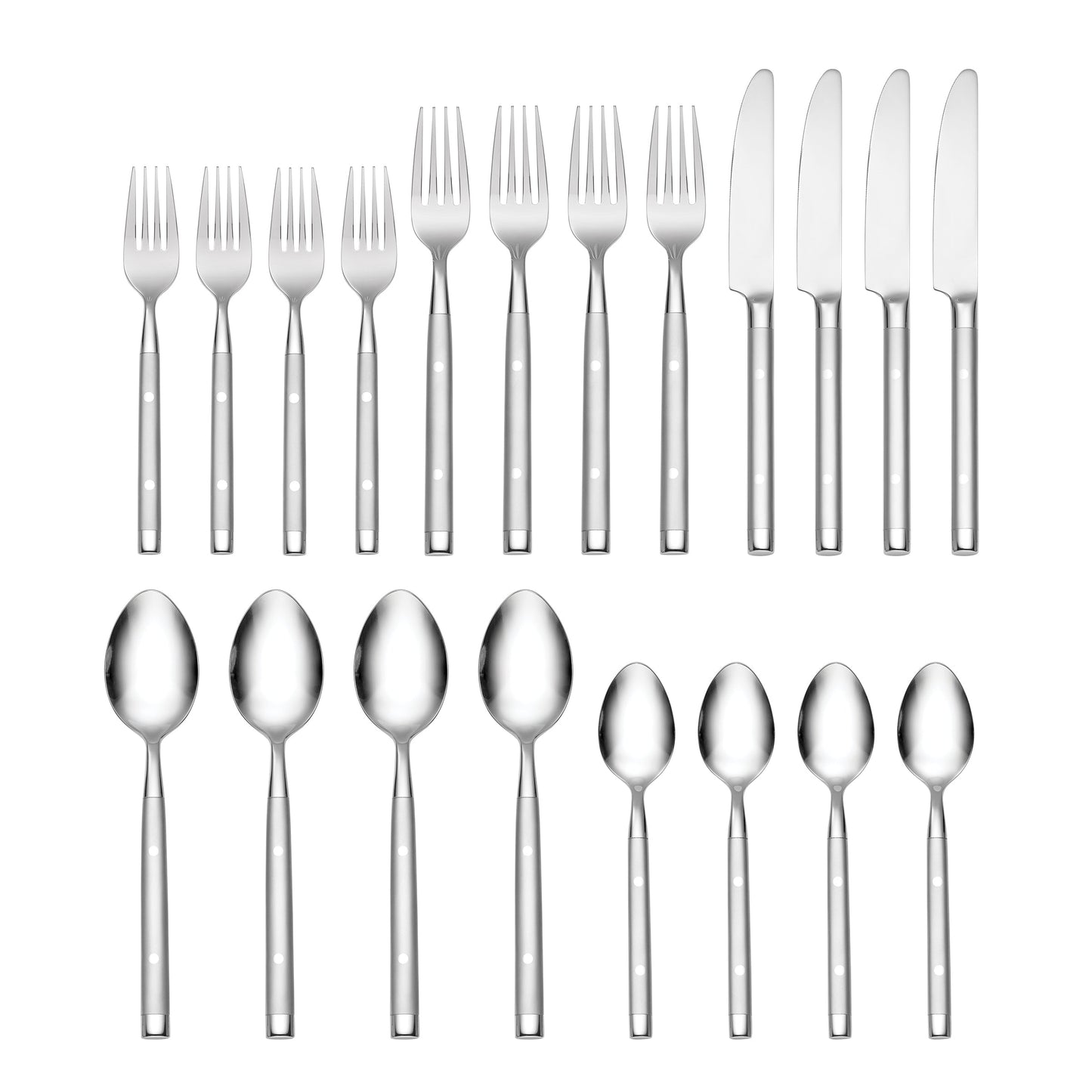 Oneida Shangri-la Frosted 20 Piece Flatware Set